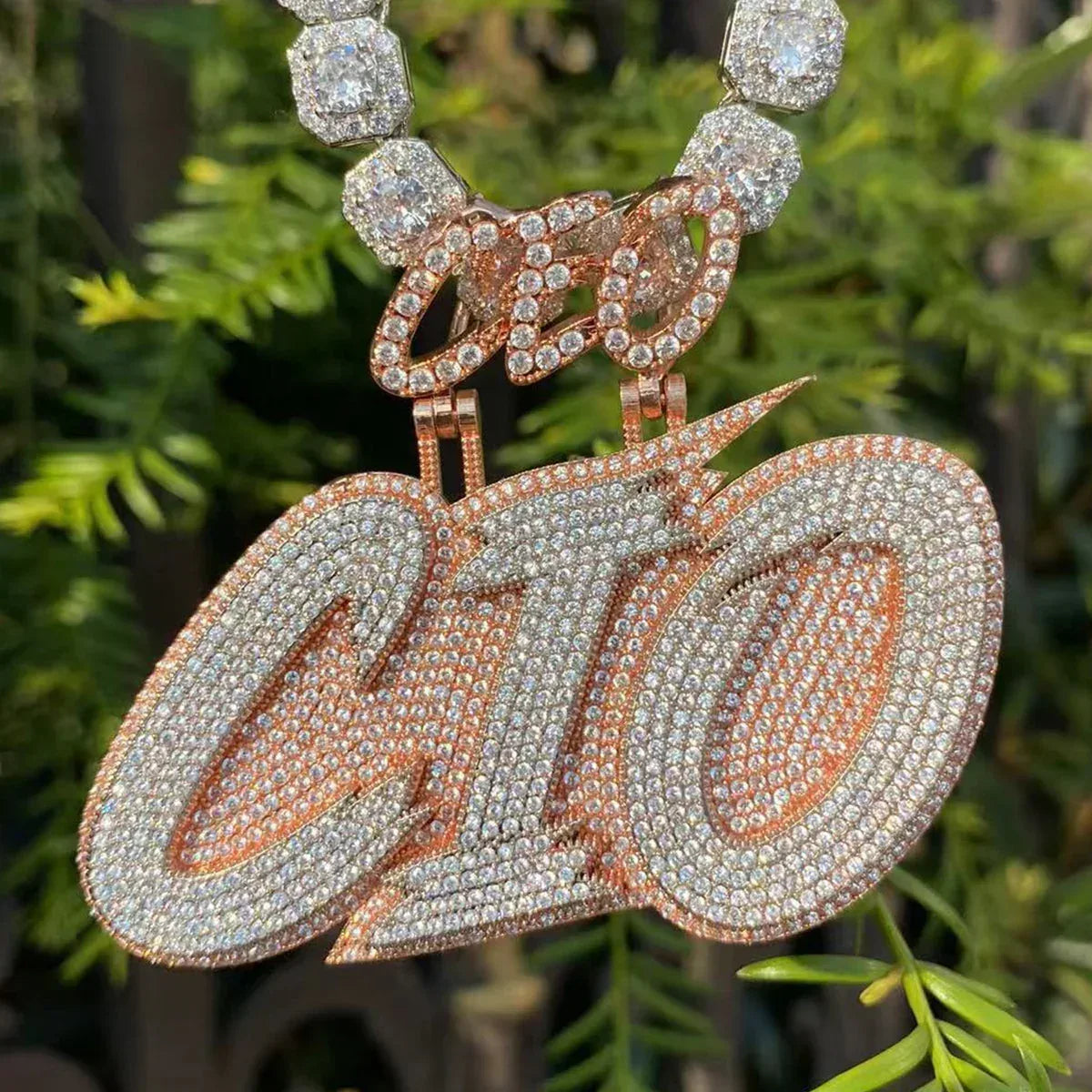 CEO Bail with Your Name Iced Out Personalized Custom Name Necklace Pendant - Luxury Custom Jewelry - CaratixJewelry